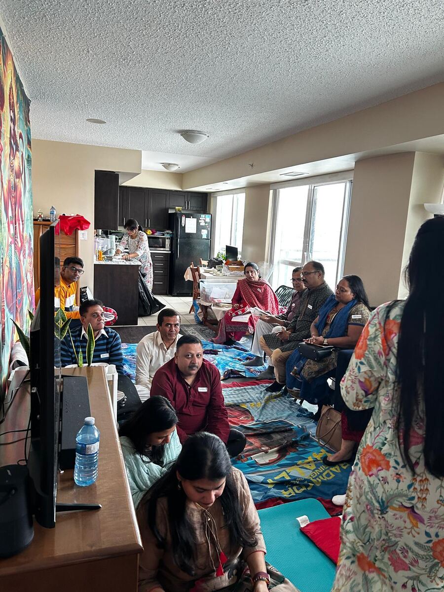 Community gathered for Sundarkand Paath